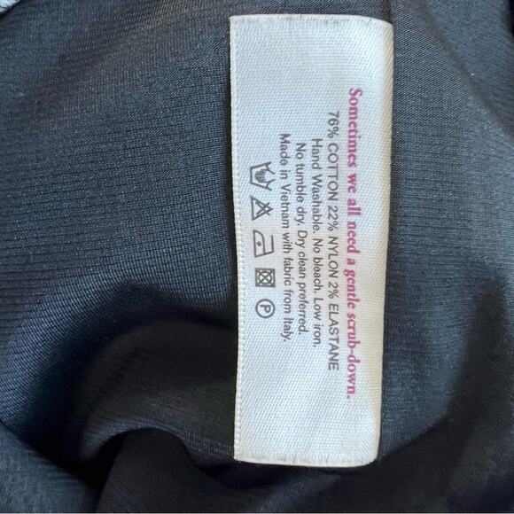 MM LaFleur Noho Lined Pencil Skirt in Black White Crackle Size 0P - Picture 12 of 14